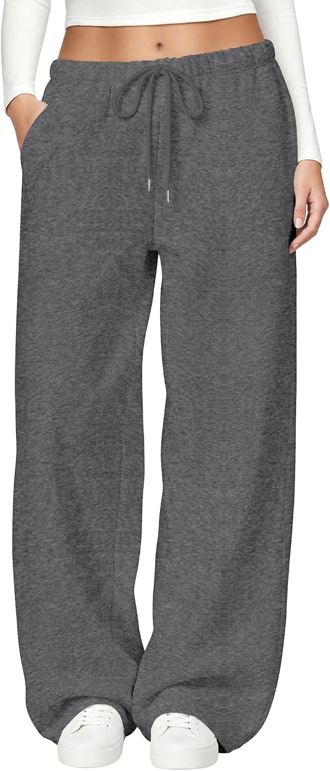 Detalle 2 de JEKAOYI Women's Wide-Leg Sweatpants, Cotton Blend