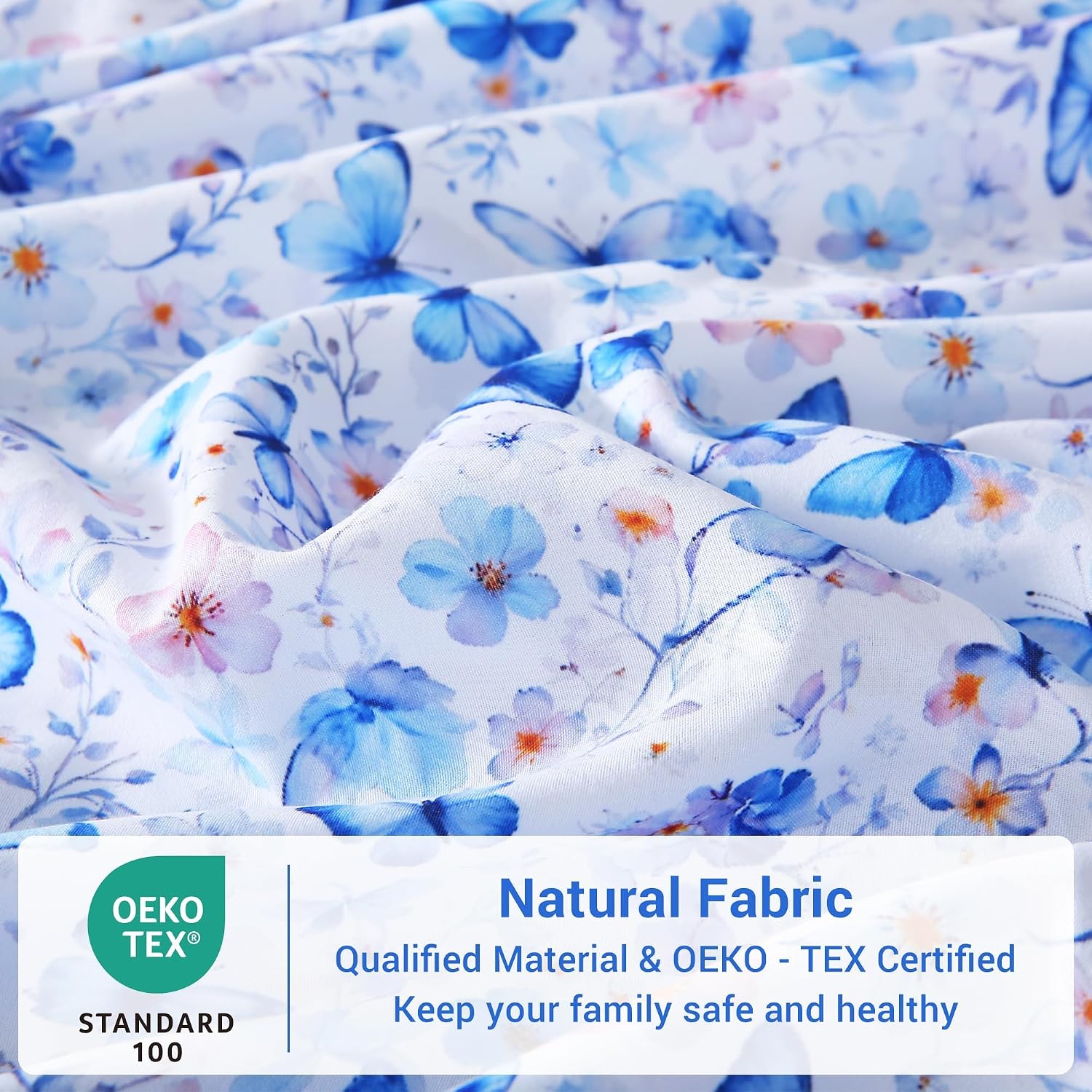 Thumbnail 6 de Softan Full Floral Microfiber Sheet Set with Deep Pockets and Non-Slip Straps