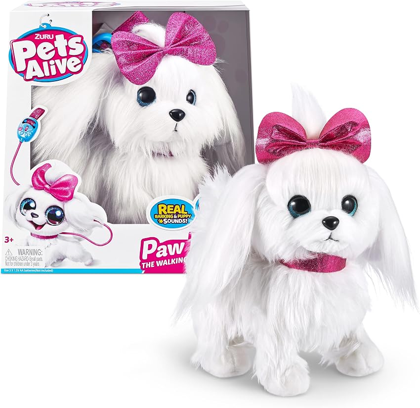 Detalle de ZURU Pets Alive Paw Paw The Walking Puppy, juguete robótico