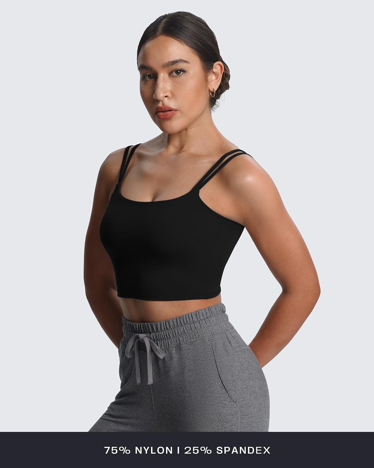 Thumbnail 3 de Aoxjox Twist Back Yoga Crop Tank bra