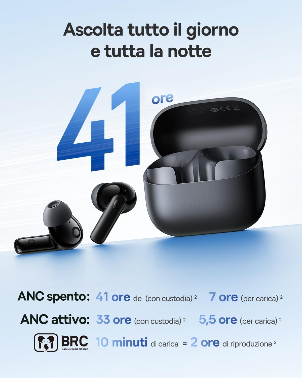 Thumbnail 4 de Baseus EP10 NC Auricolari Bluetooth 41 ore