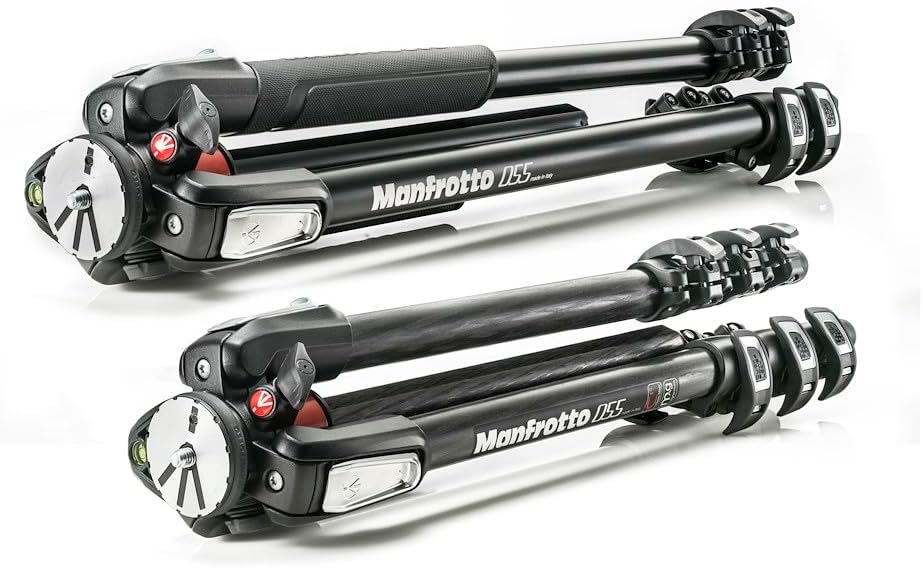 Detalle de Manfrotto MT055XPRO3: treppiede in alluminio a 3 sezioni, ergonomico e versatile per DSLR, Mirrorless e compatte