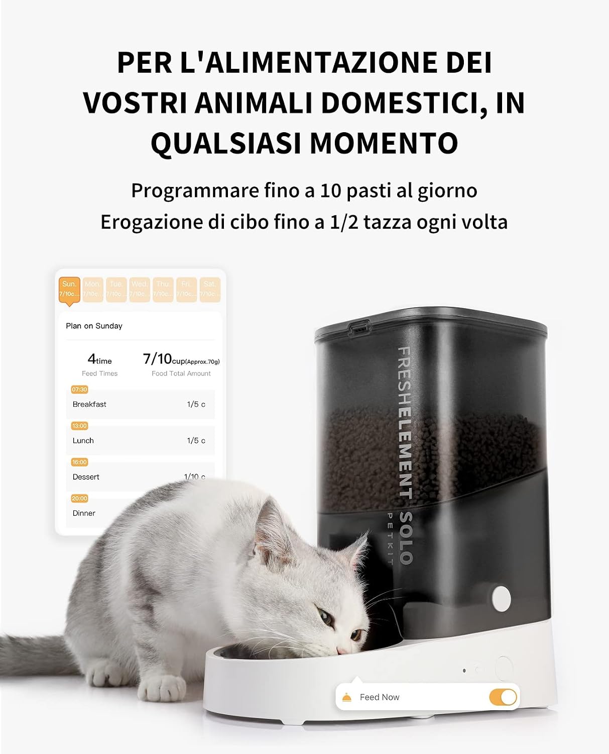 Detalle 2 de PETKIT Distributore Automatico Cibo Gatti 3L