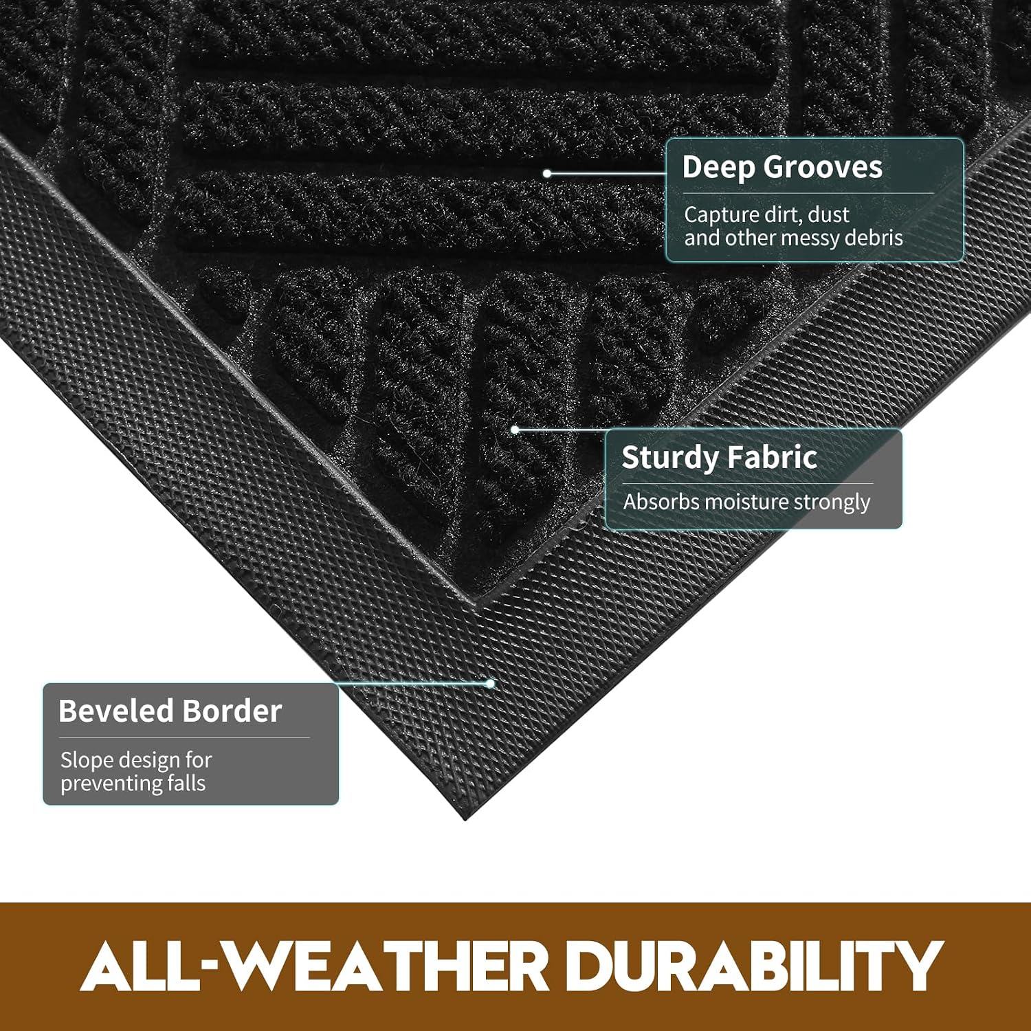 Detalle de WELDUN Front Door Mat 35.5"x24