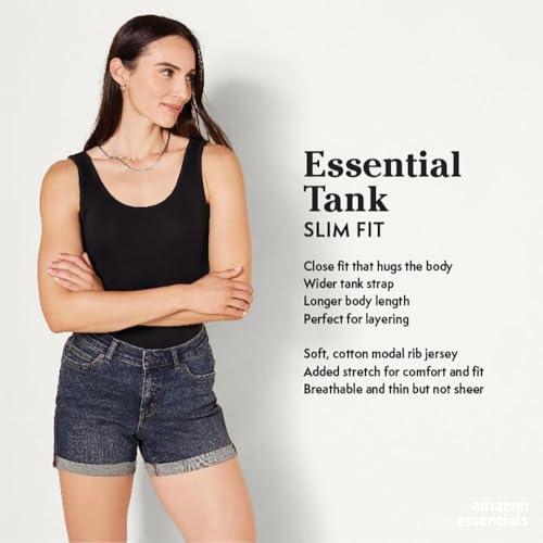 Thumbnail 1 de Amazon Essentials Camiseta de Tirantes Entallada Mujer Pack 2 (Rosa Claro/Rosa Coral, L)