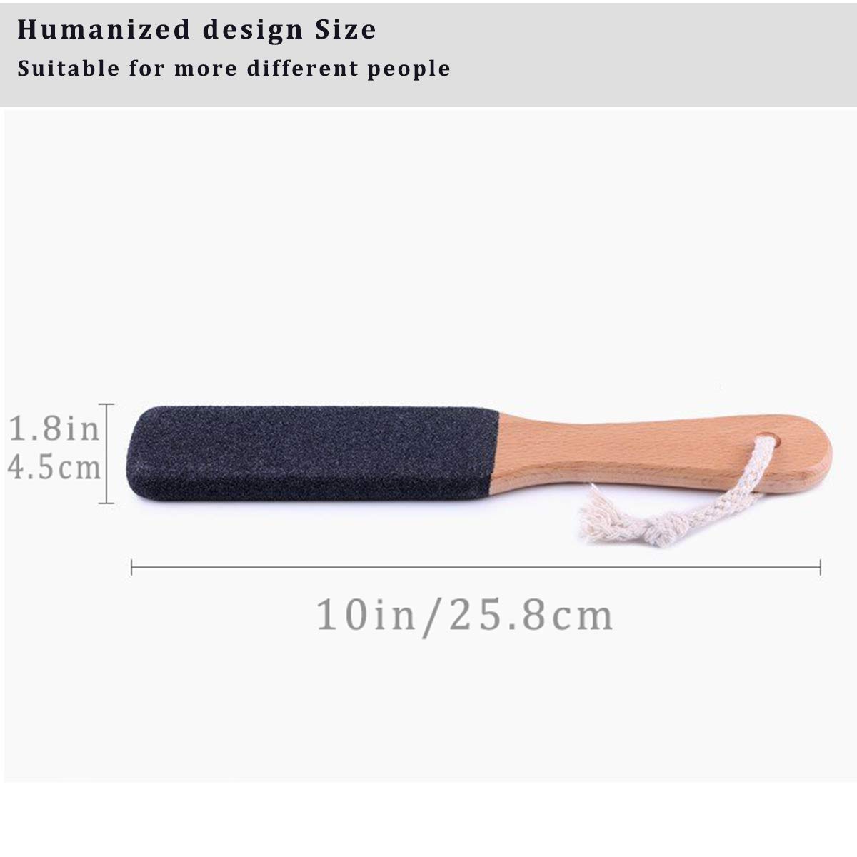 Detalle 1 de Kinepi Foot File & Foot Scrubber, Double-Sided Corundum Surface, Beech Handle