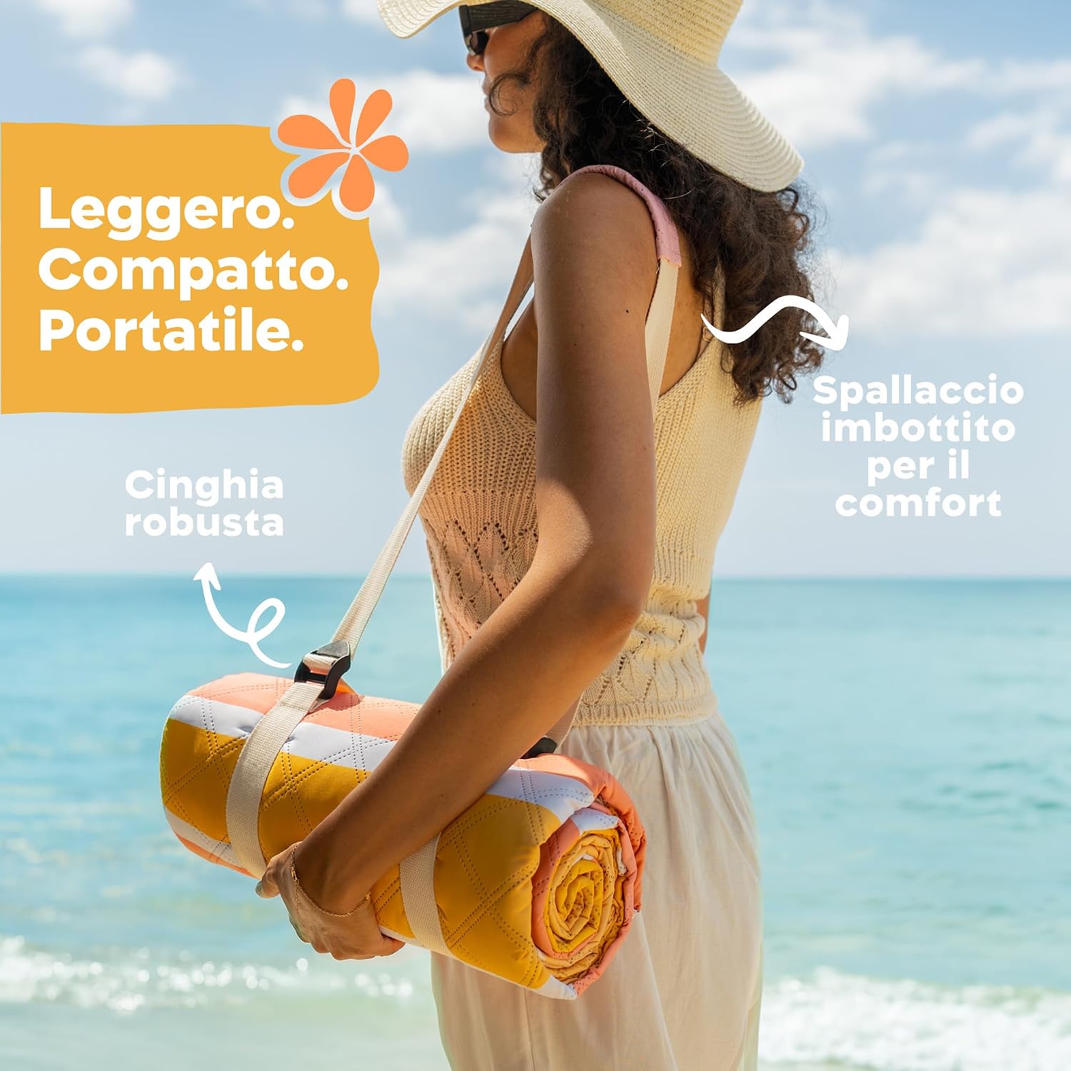 Detalle de Twinzee Coperta Pic Nic Impermeabile XXL 200x200 cm