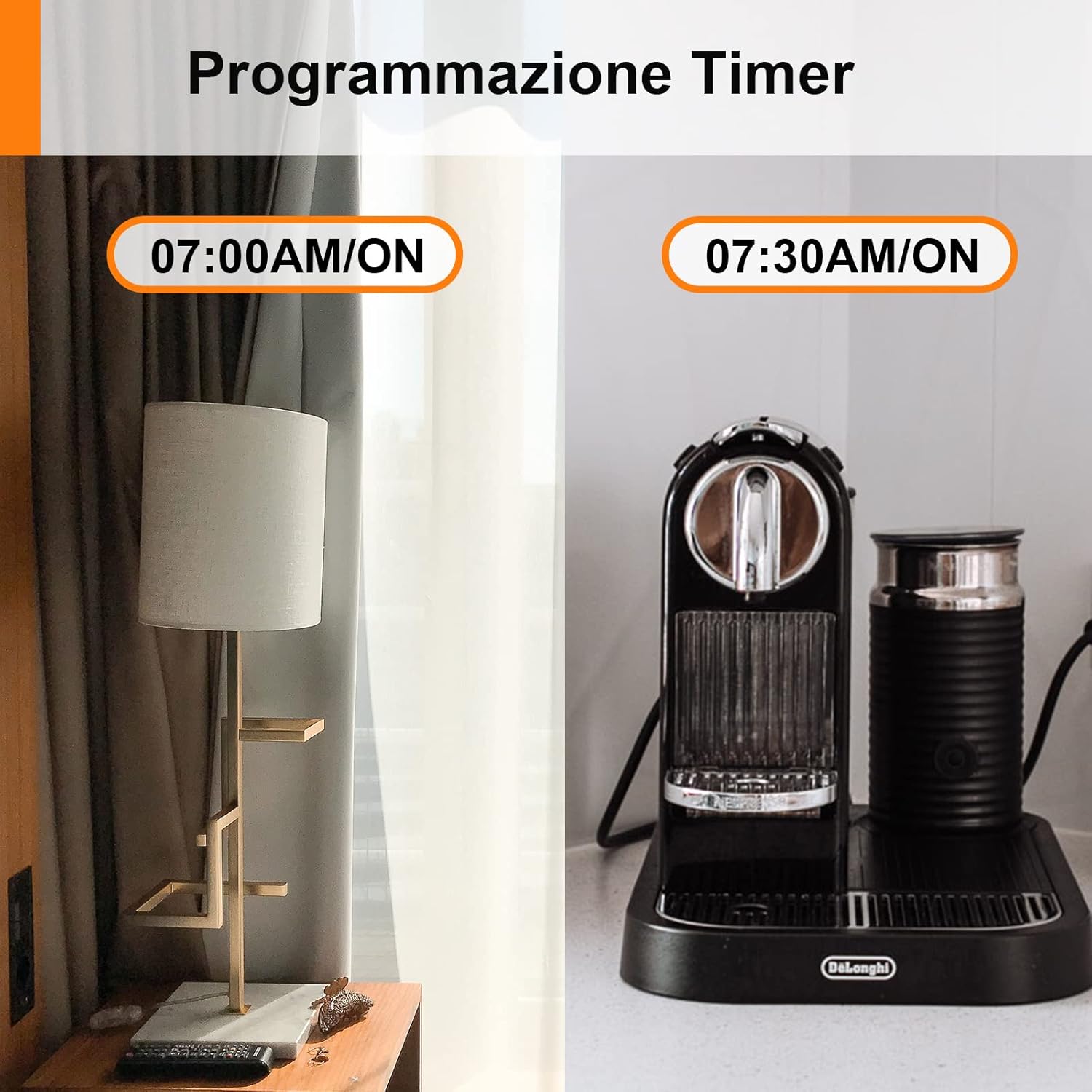 Detalle de Presa WiFi Italiana Type L per monitoraggio energetico Smart Plug, con timer e protezione (2 pezzi) compatibile Alexa & Google Home