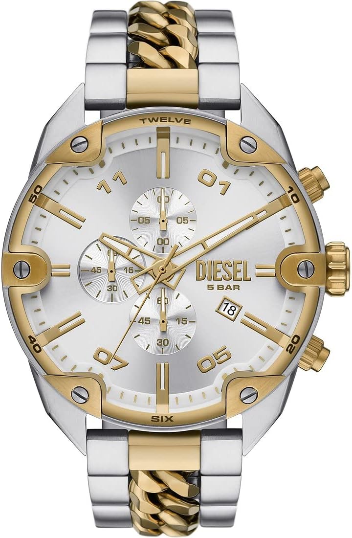 Thumbnail 6 de Diesel Orologio Spiked da uomo – cronografo al quarzo, cassa 49 mm, cinturino in acciaio inossidabile