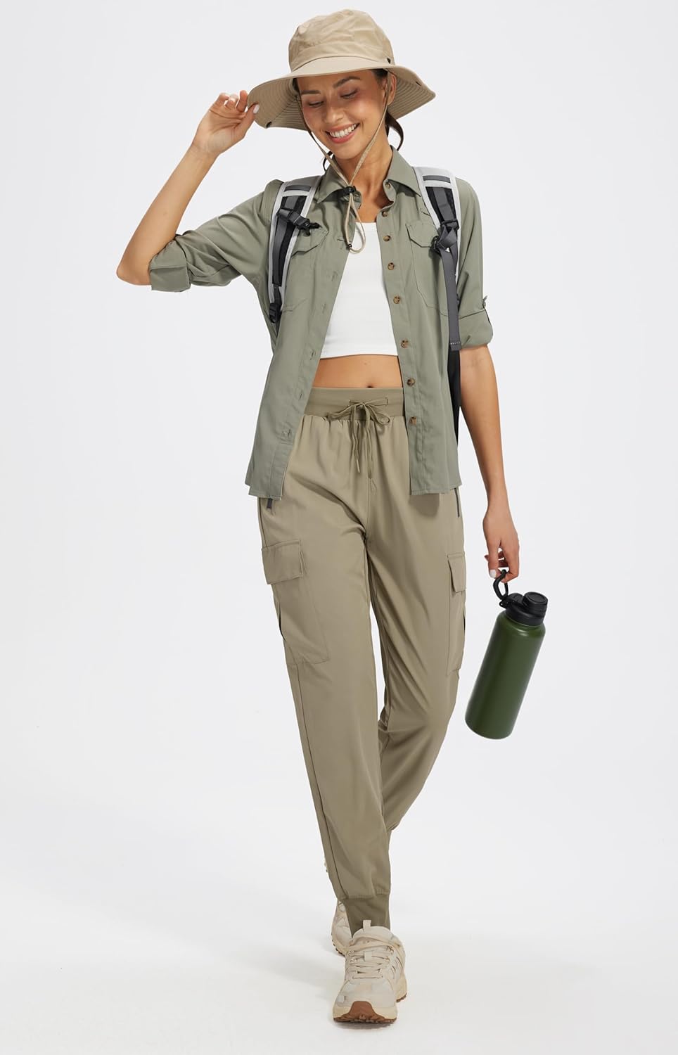 Thumbnail 6 de Libin Pantaloni Trekking Donna Leggeri ad Asciugatura Rapida con Zip e Tasche — Comfort e Versatilità per Esterni