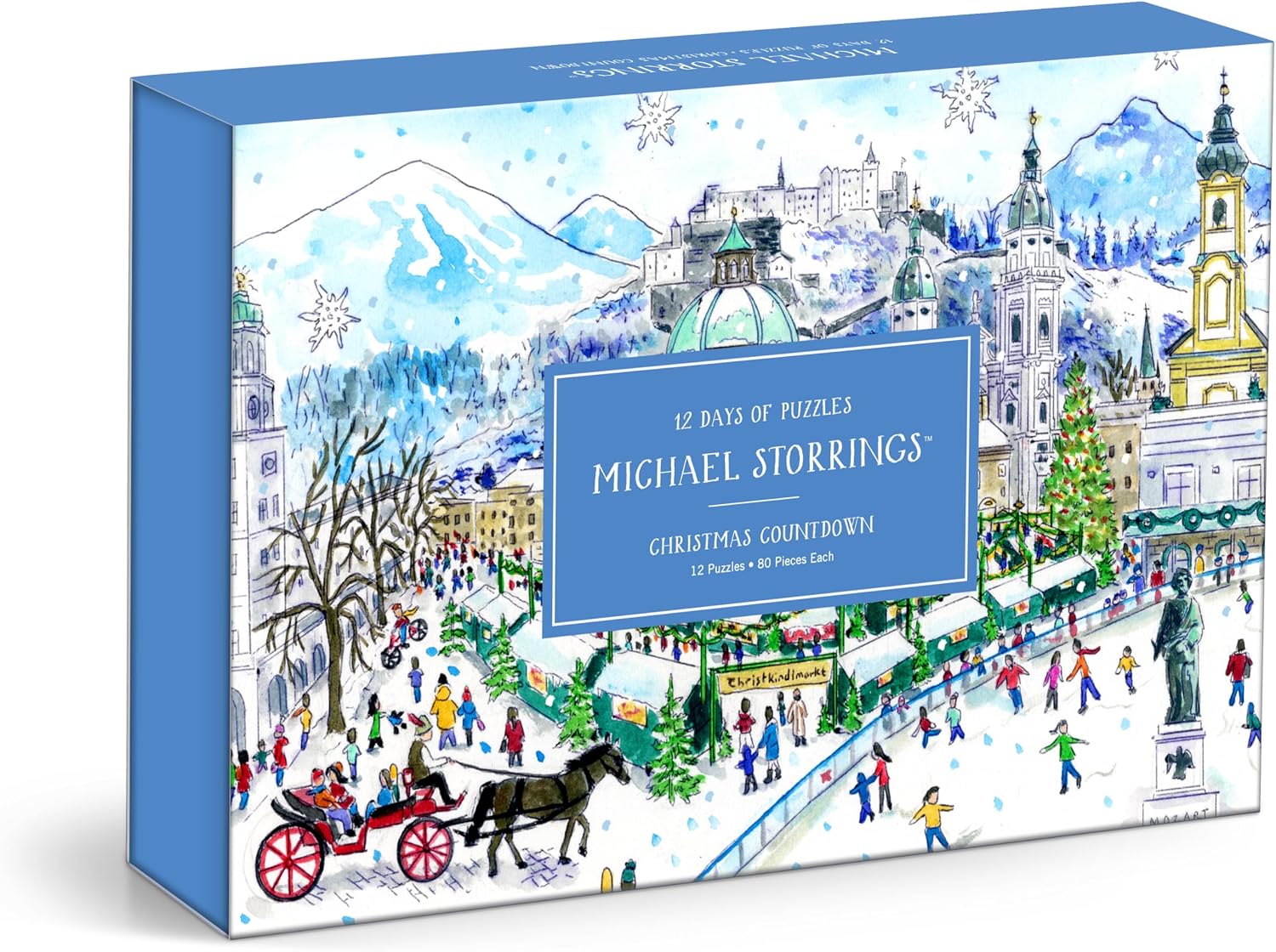 Detalle de Galison 12 Days of Christmas 80-piece puzzle 🧩