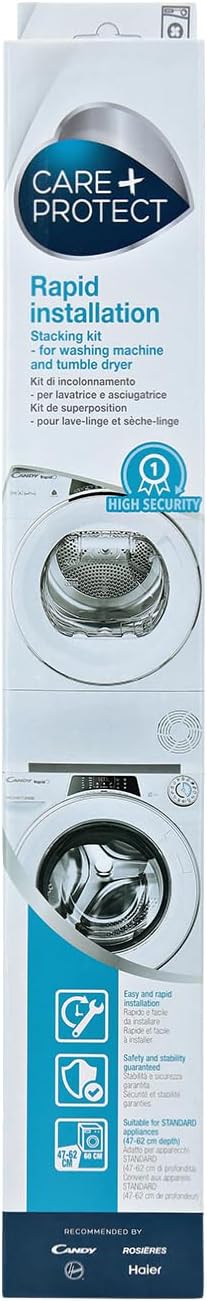 Detalle de CARE+PROTECT Kit apilamiento lavadoras 47-62 cm