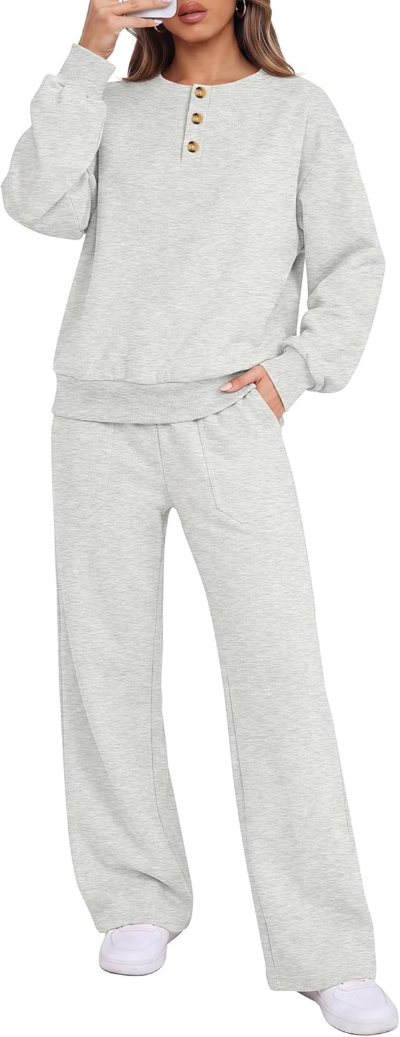 Detalle de ANRABESS Women's Lounge Set, Polyester-Rayon Blend