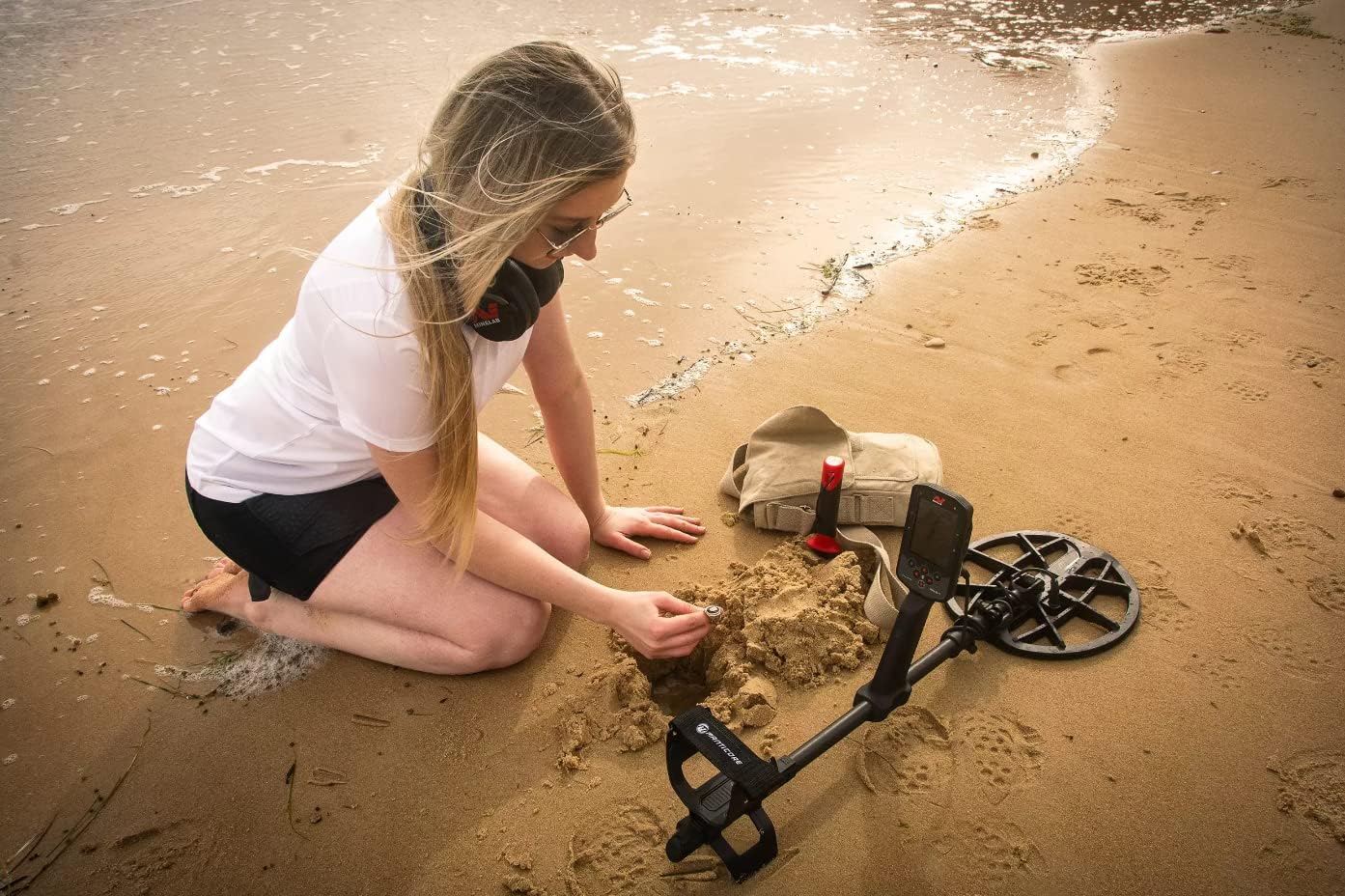 Detalle de Minelab MANTICORE metalldetektor med Multi-IQ+ och avancerad målidentifiering