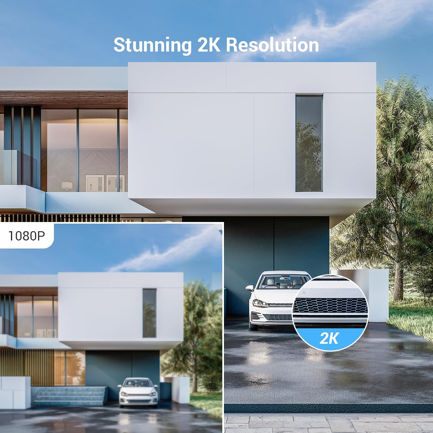 Detalle de EZVIZ CP7 2K Wired Video Intercom Doorbell Camera with 7-inch Touch Screen, RFID Unlock (No Monthly Fee)