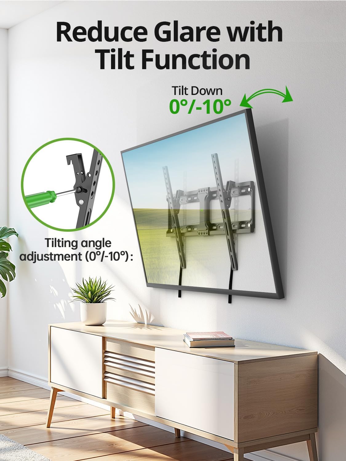 Thumbnail 2 de USX MOUNT Tilting TV Wall Mount for 37"–95" TVs (Up to 132 lbs) — Low Profile, VESA up to 600x400