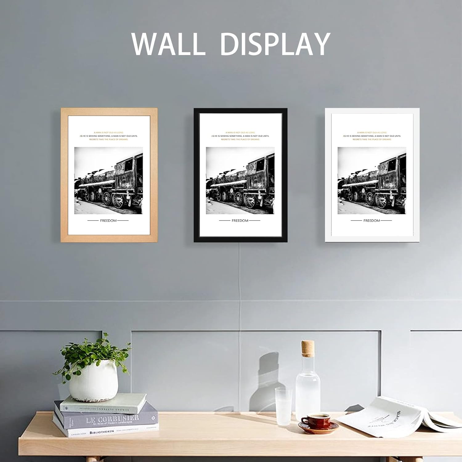 Thumbnail 5 de A3 White Wood Picture Frame 44.5×32.2 cm 📷