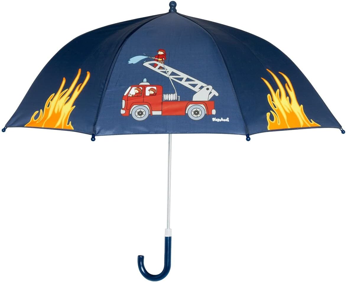 Detalle de Playshoes Stockschirm mit kindgerechtem Mechanismus – Unisex Kinder Regenschirm