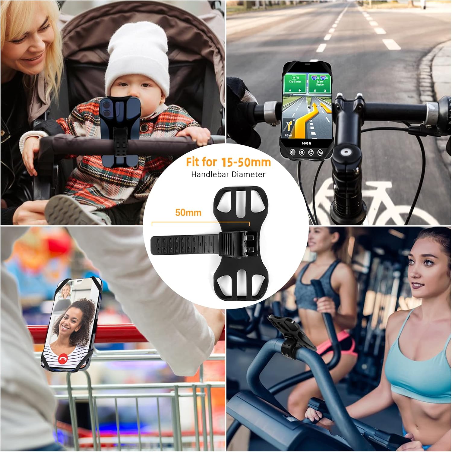 Thumbnail 5 de Rouclo Soporte teléfono bicicleta 360° 4,5–7