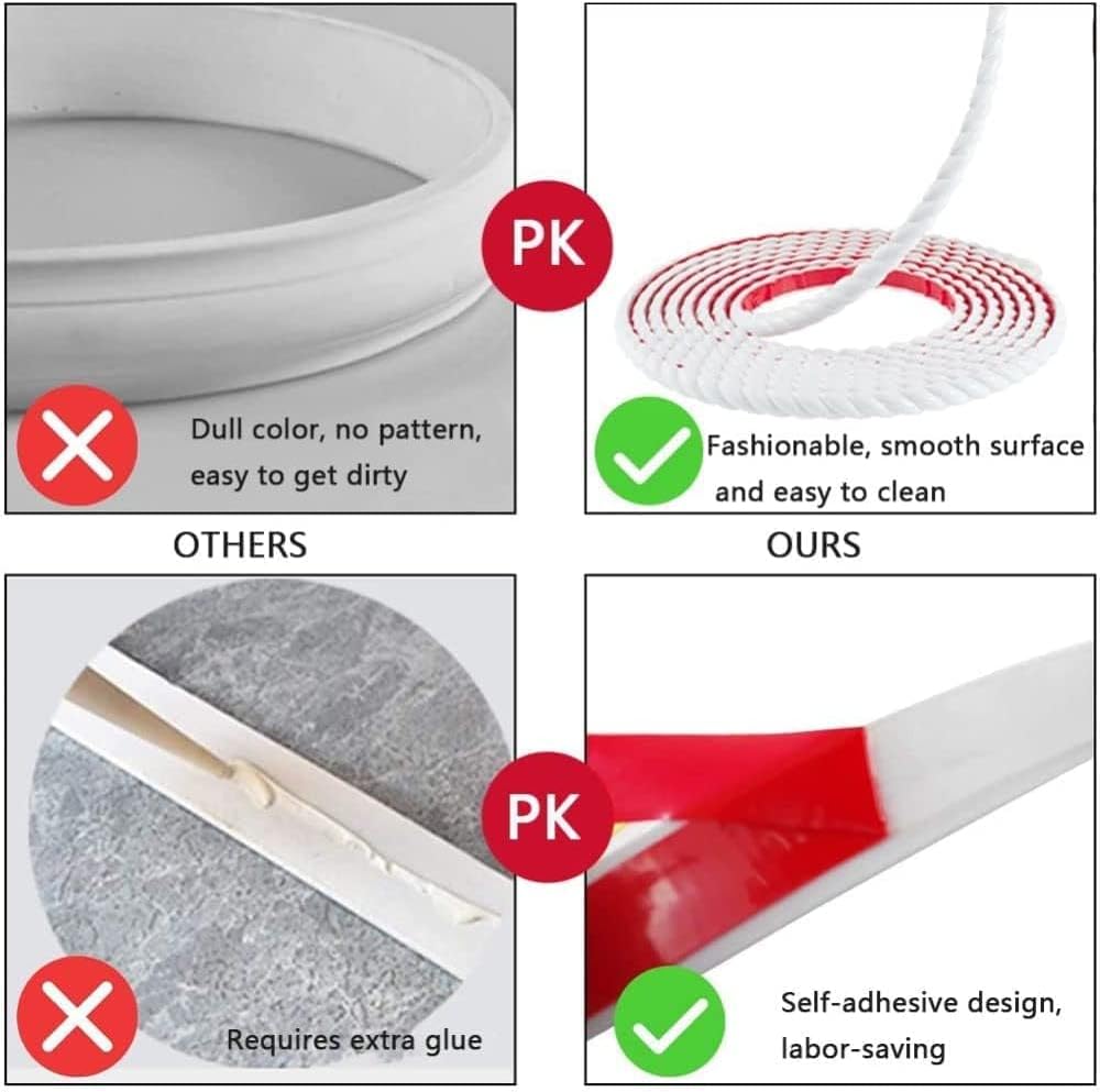 Thumbnail 1 de Bordure adhésive PVC 10 mm blanc