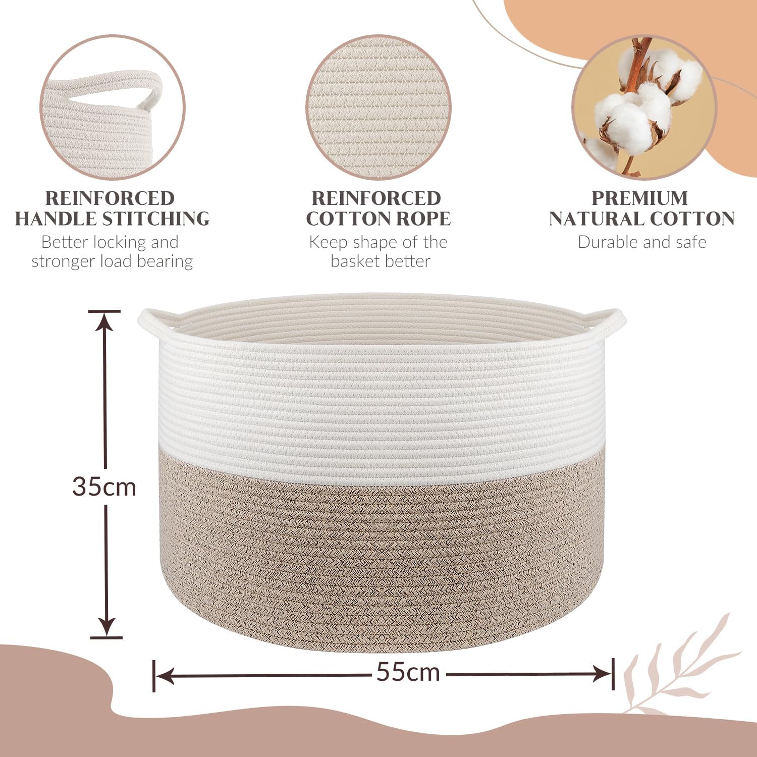 Thumbnail 2 de Maliton Storage Basket 68L foldable laundry basket