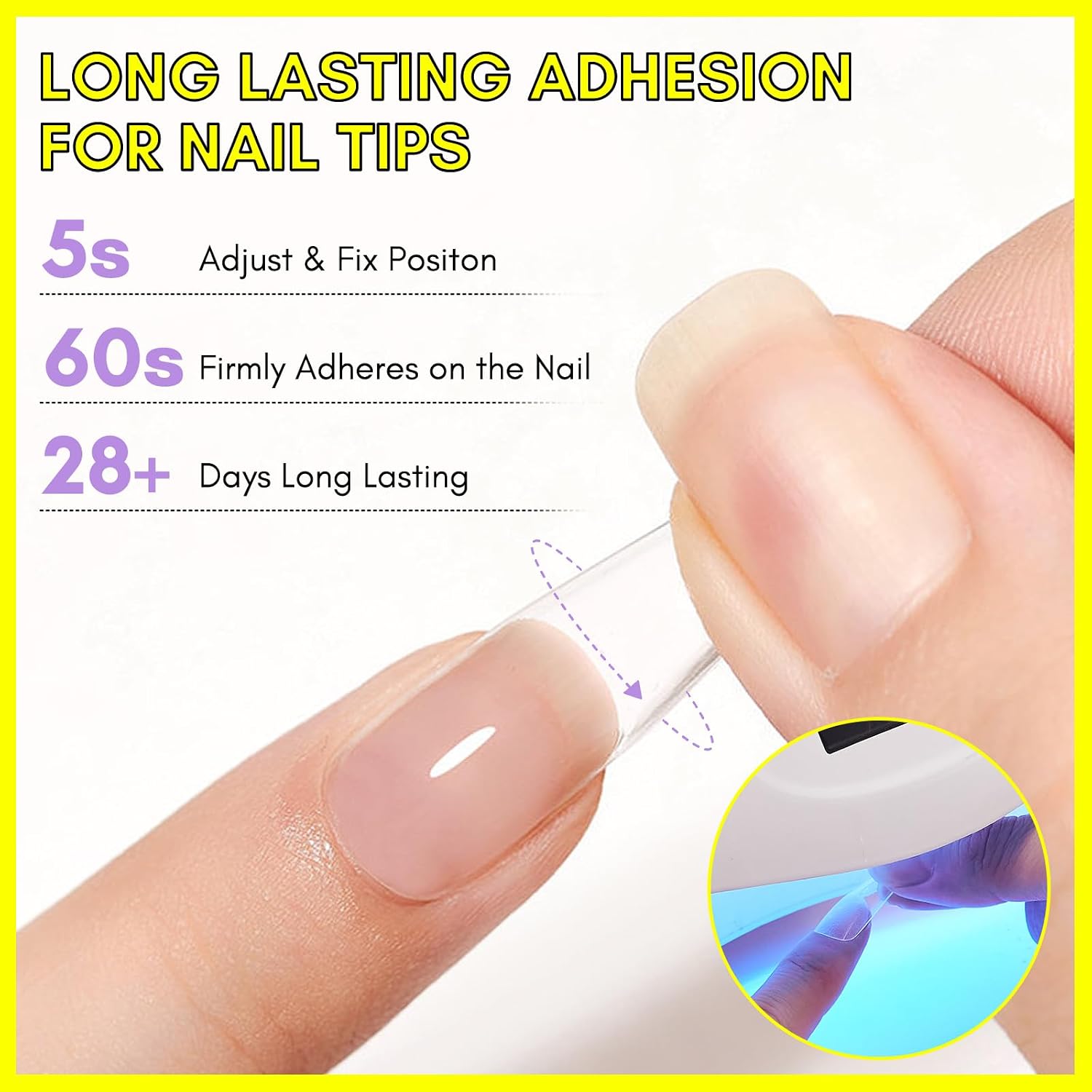 Thumbnail 2 de Makartt Nail Glue Extra Strong 3-in-1 Gel Base Coat Slip Solution (15ml x 2) for Acrylic, Gel and Press-On Nails