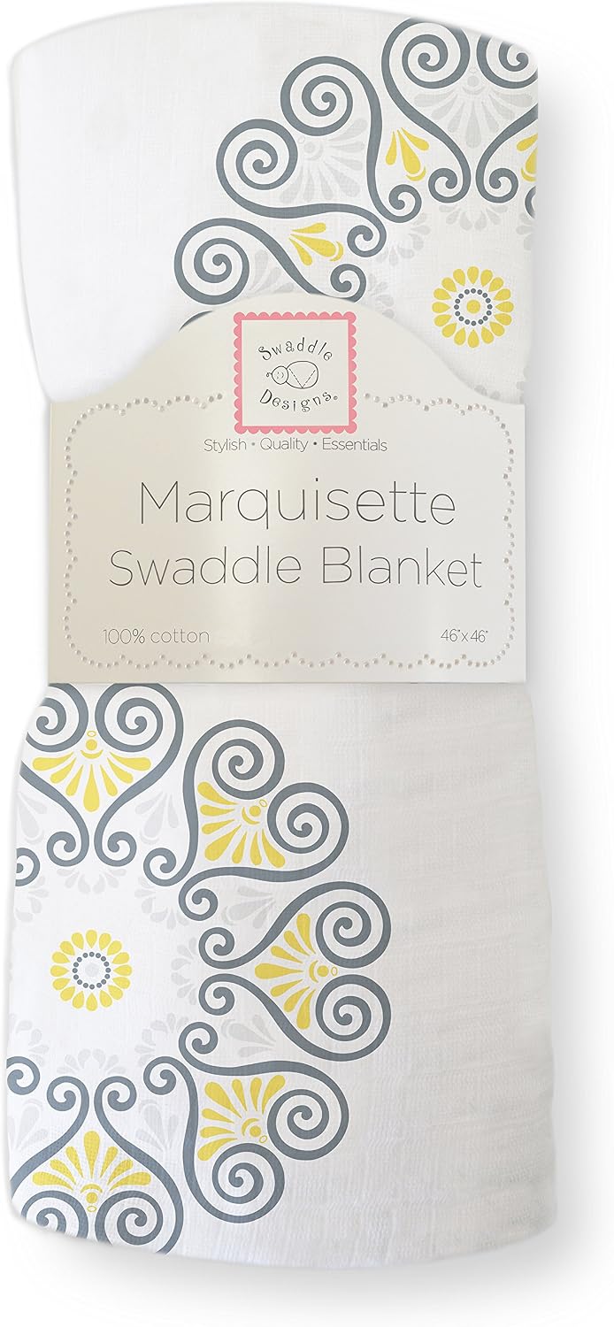 Detalle de SwaddleDesigns Muslin Swaddle Blanket 46 x 46 inches
