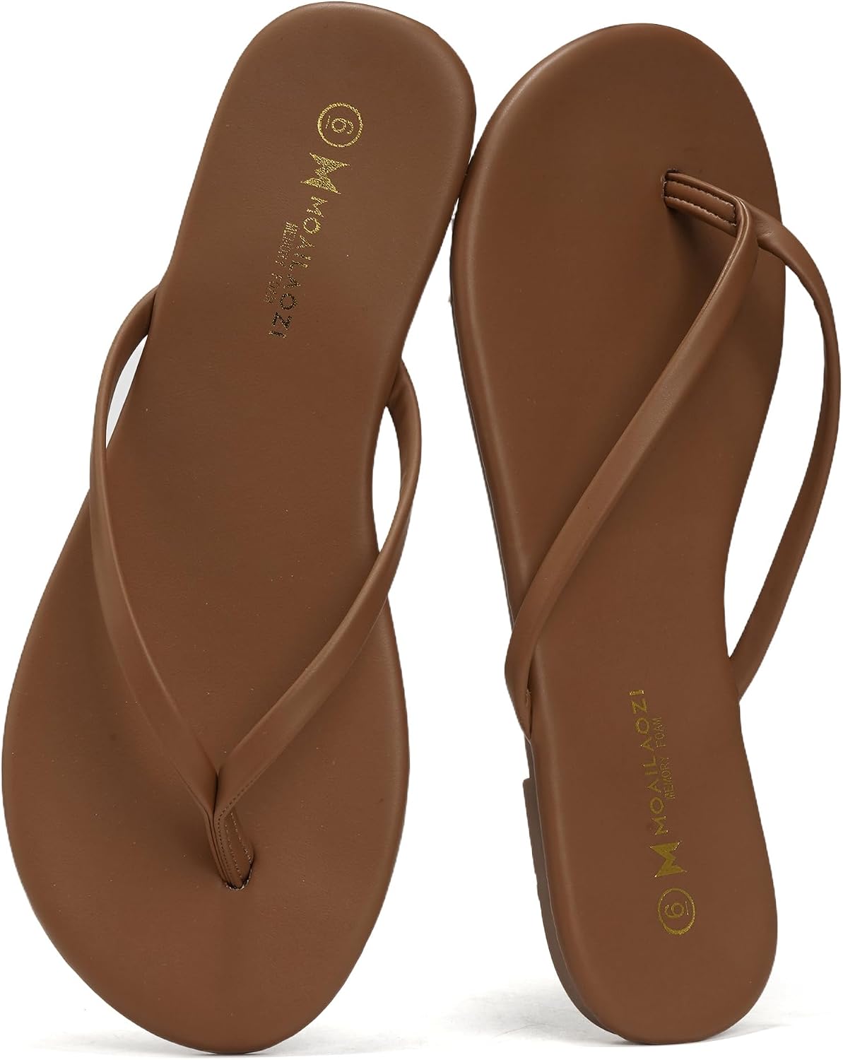 Thumbnail 6 de MOAILAOZI Women's Leather Flip-Flops