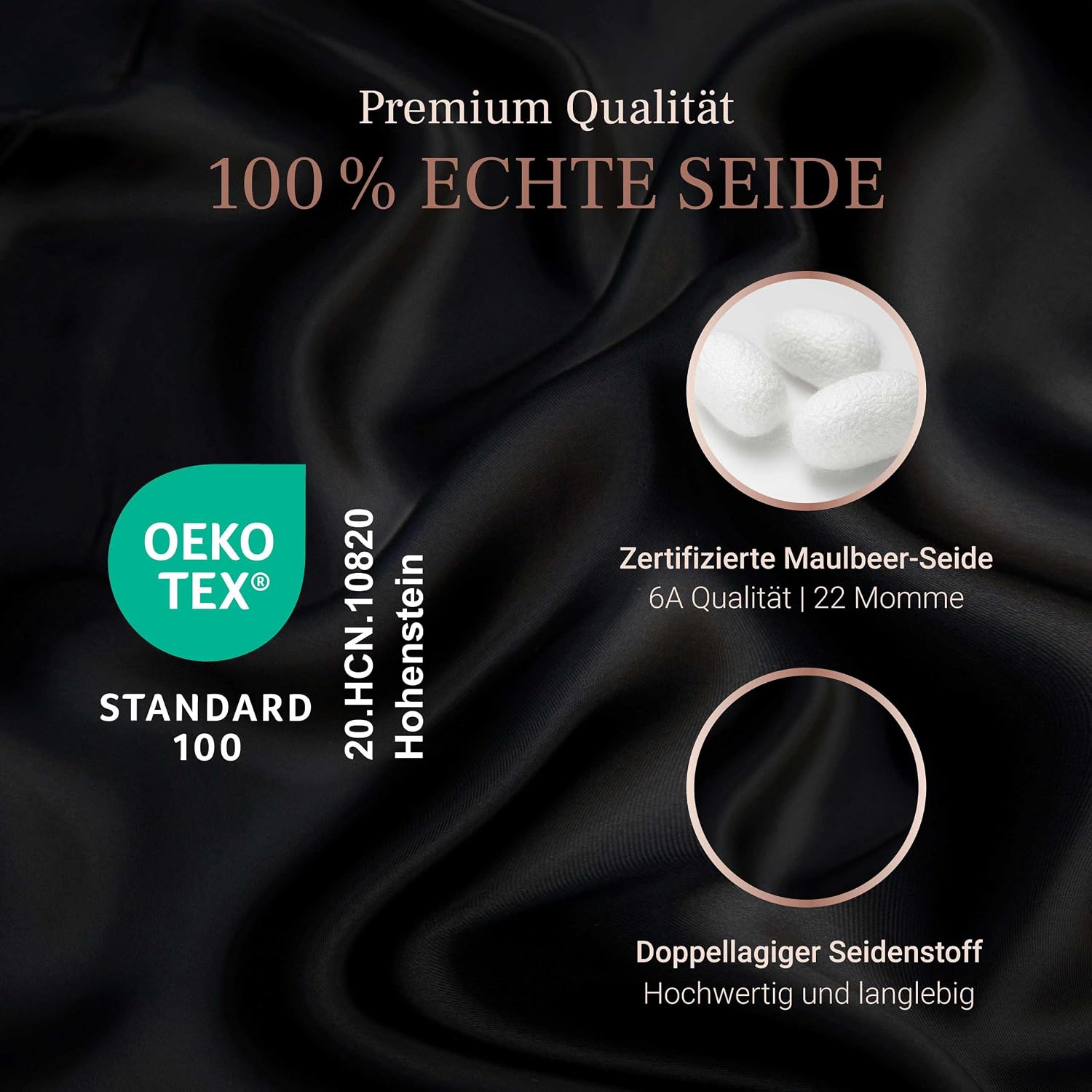 Thumbnail 1 de SCHOELA Hair Wonder – Seidenhaube aus Maulbeerseide zum Schlafen, OEKO-TEX® 100 zertifiziert
