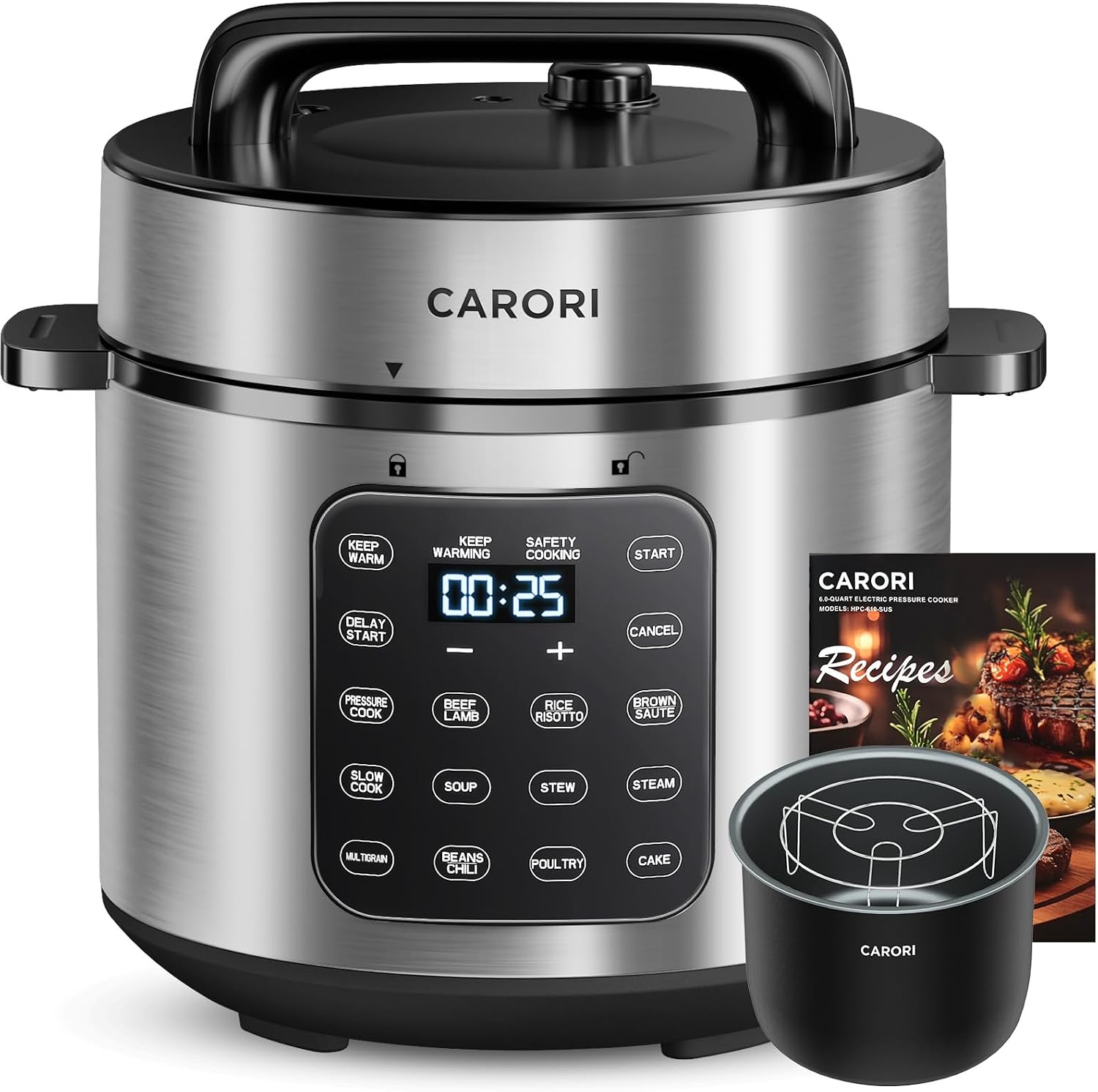 Detalle de CARORI Electric Pressure Cooker 6 Quart