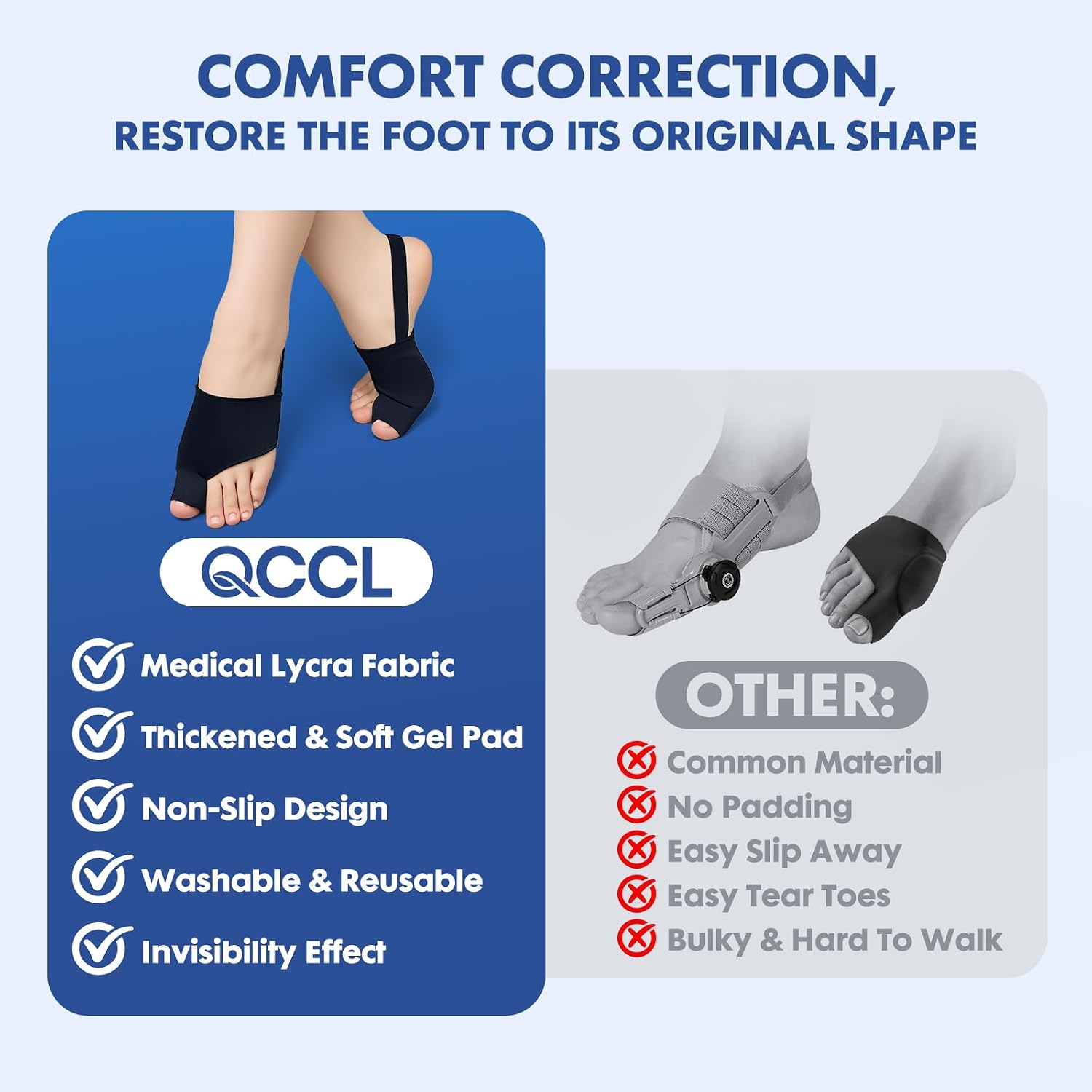 Detalle 2 de QCCL Bunion Corrector 2-Piece Set