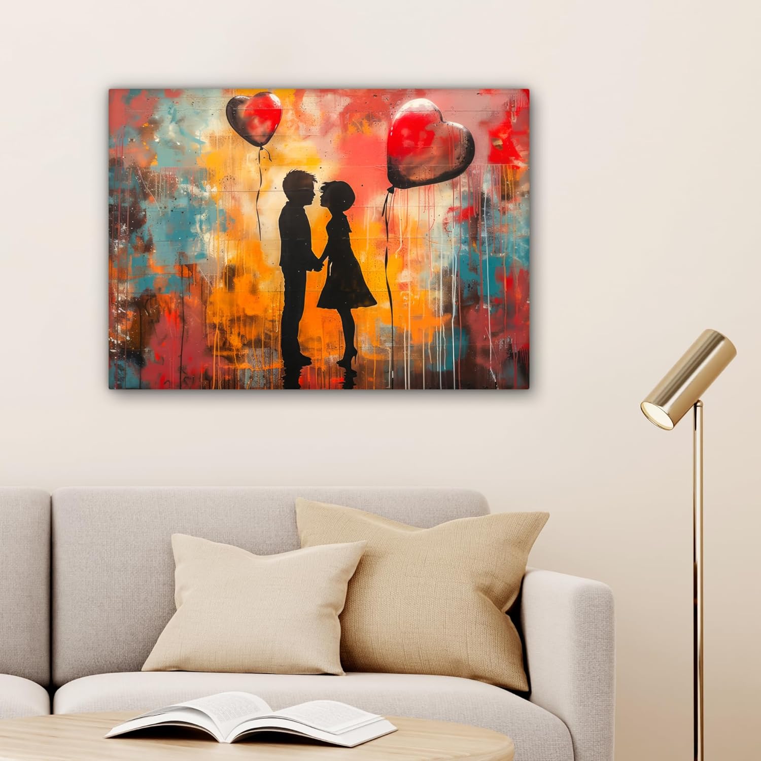 Thumbnail 2 de MuchoWow Impression sur Toile 80x60 cm Murale