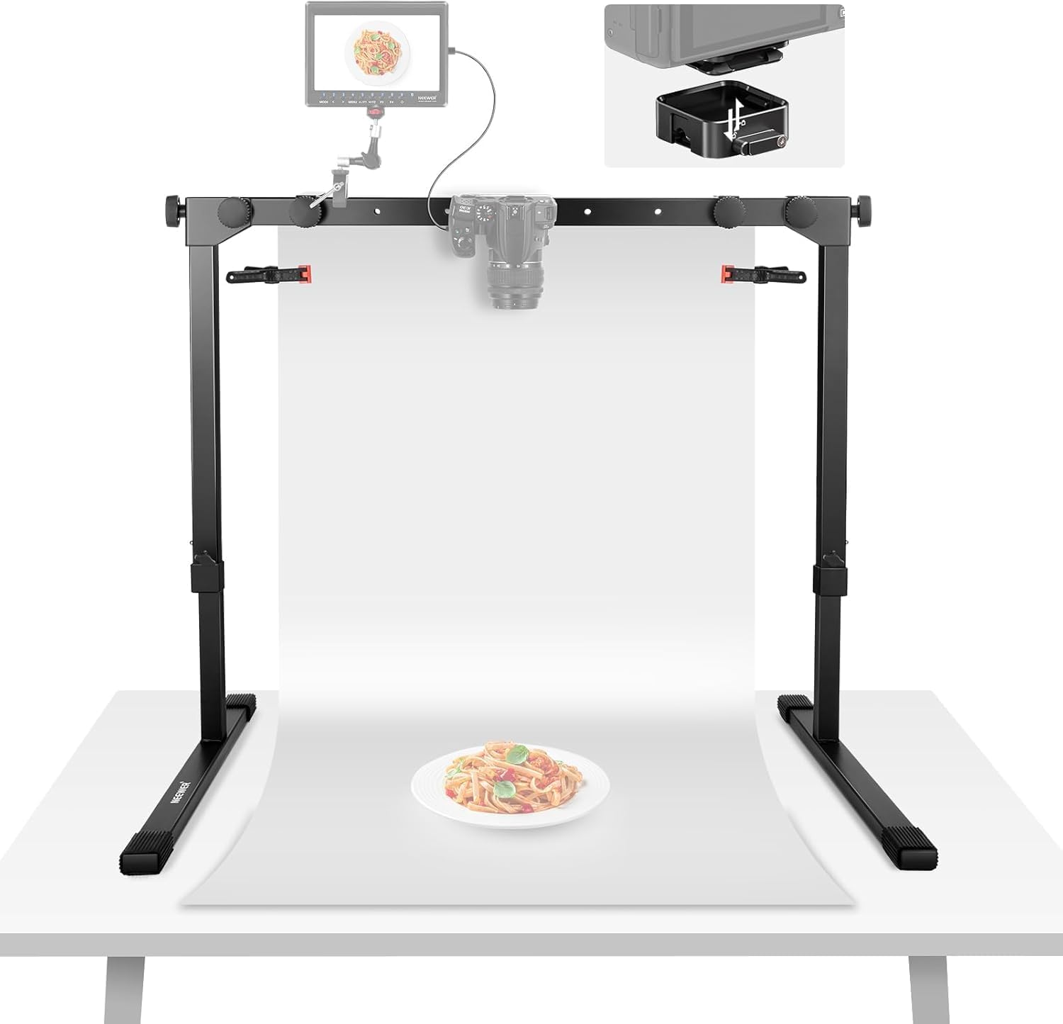 Thumbnail 3 de NEEWER Überkopf-Kamerahalterung Rig ST200 mit Arca-Typ QR Platte und 1s Schnellverschluss