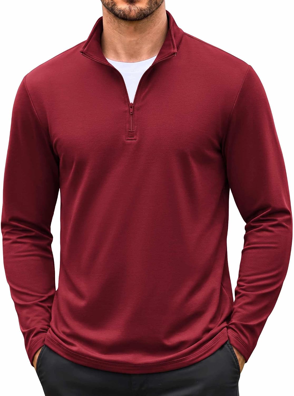 Thumbnail 6 de COOFANDY Men's Quarter-Zip Pullover