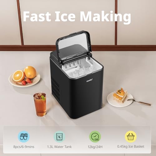 Thumbnail 1 de COMFEE' Countertop Ice Maker RC I12BL1UK(E): 12 kg/24H Compact Ice on Demand