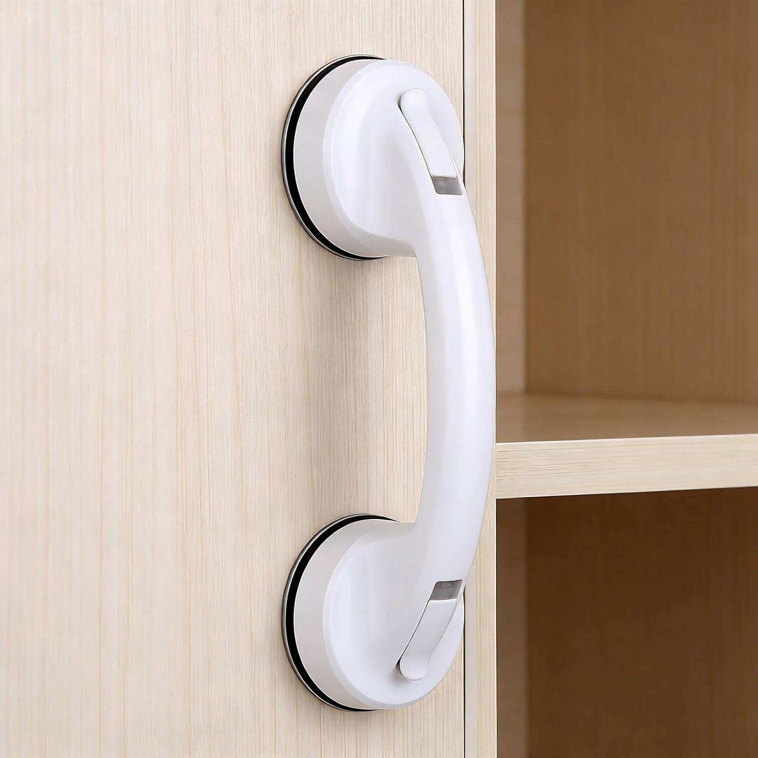 Detalle de YIDELAI Saugnapf-Griff: Transparenter Glas- und Türgriff aus Silikon für Bad, Küche und Schubladen
