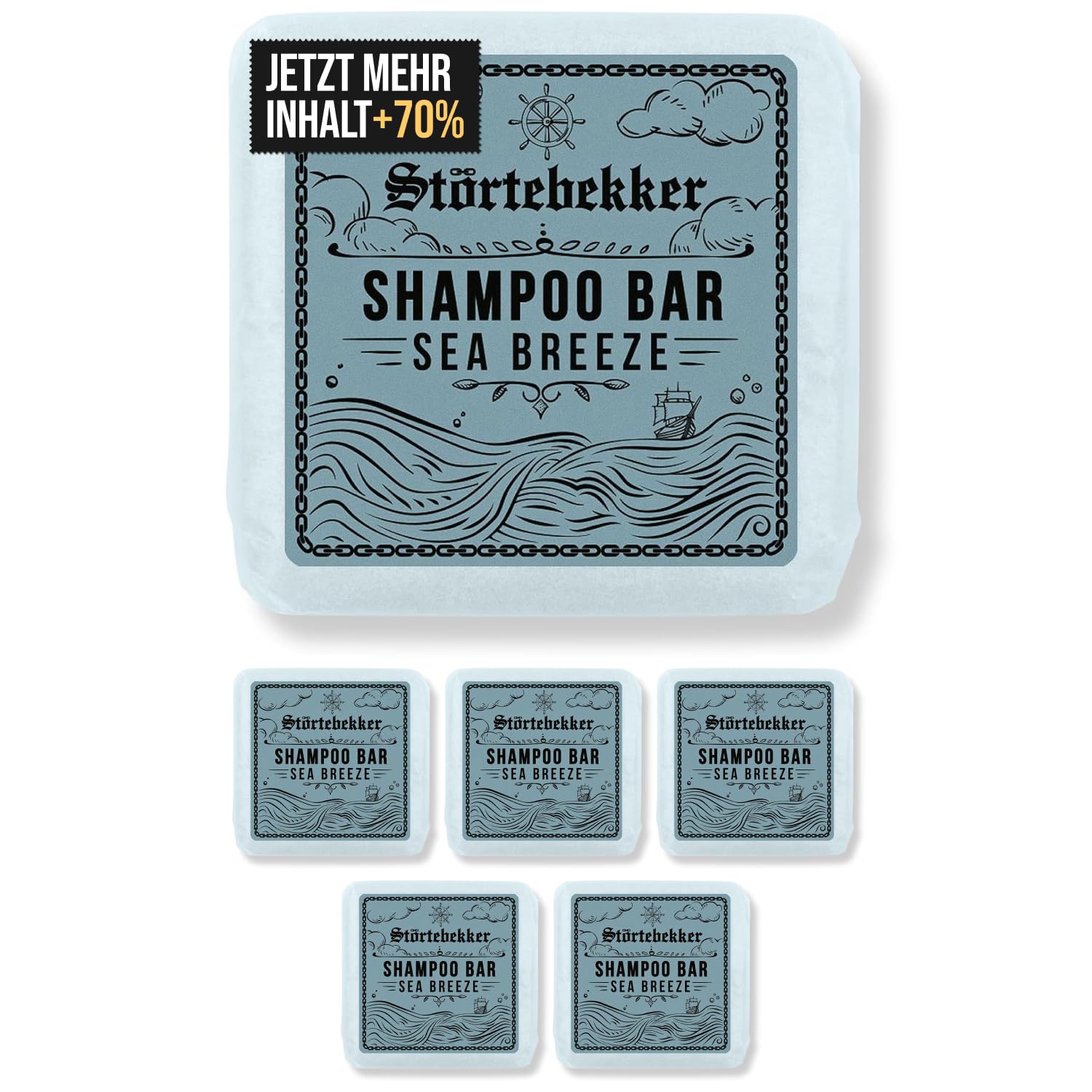 Thumbnail 6 de Störtebekker Premium Shampoo Bar Sea Breeze – 3in1 feste Duschseife für Haar, Kopfhaut & Bart (100 g)