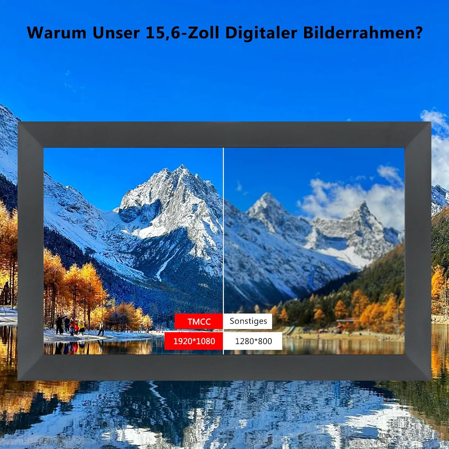 Thumbnail 1 de Frameo Digital Photo Frame 15,6" Full‑HD Bilderrahmen