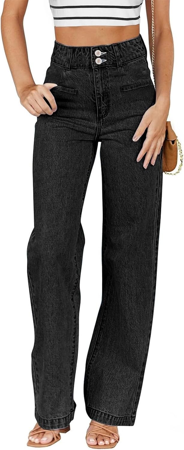 Detalle de Sidefeel Zimbaplatinum High-Waist Straight Jeans