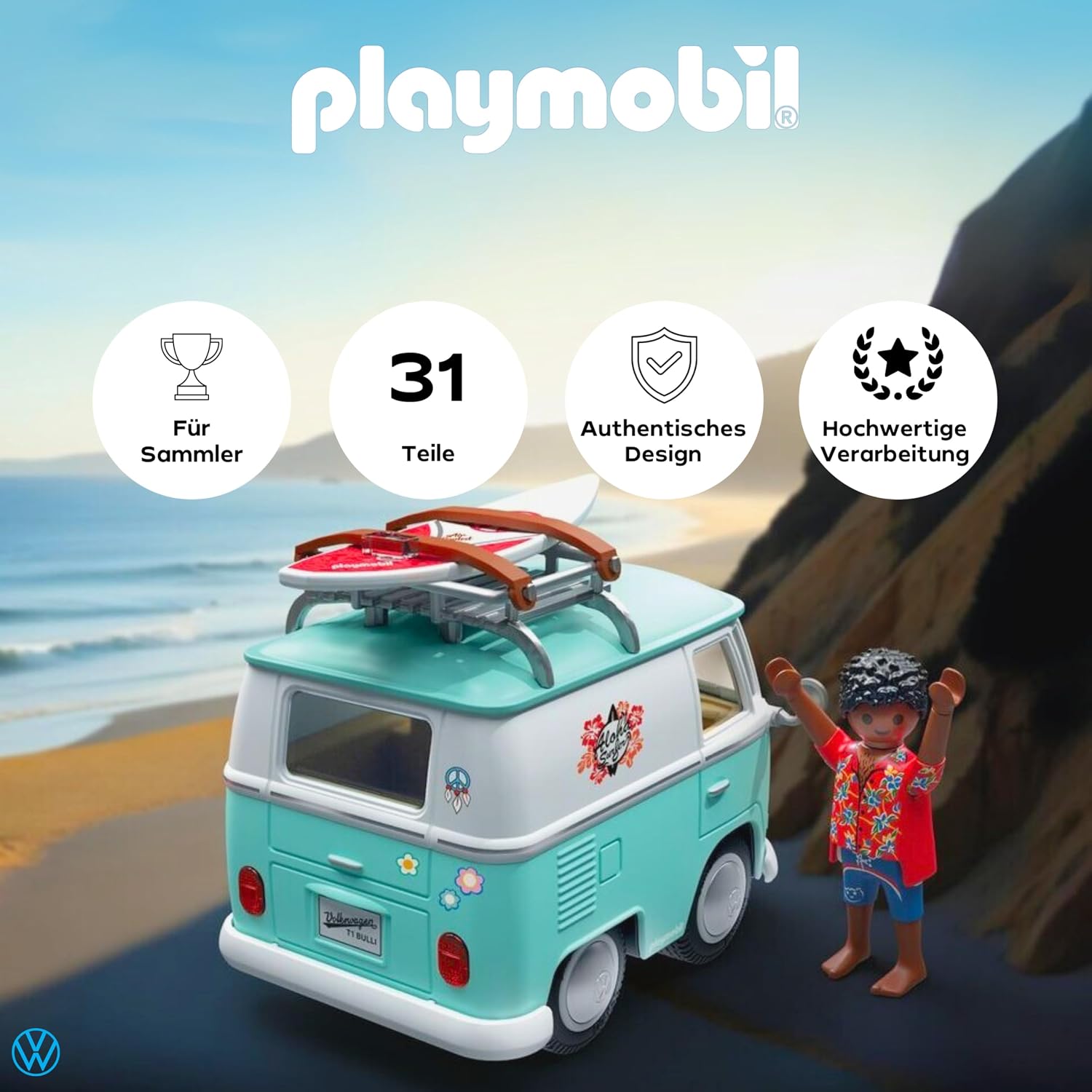 Thumbnail 1 de PLAYMOBIL Collector Cars: Volkswagen T1 Camper – detaillierte Modellauto‑Erfahrung für Kinder und Sammler