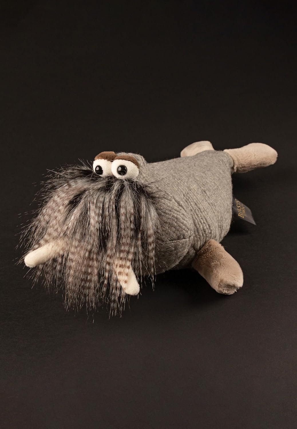 Detalle de Sigikid Hipster Hip BeastsTown – pluszowy manat w szaro-brązowym kolorze