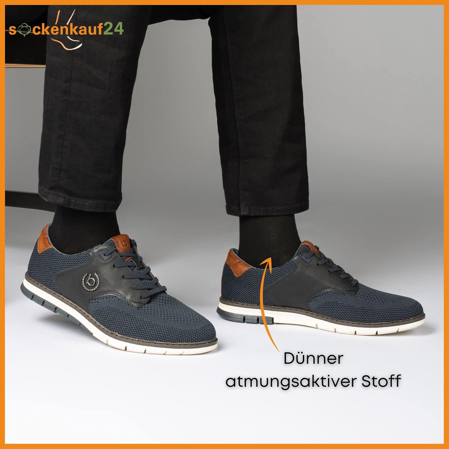 Detalle 2 de sockenkauf24: 10 Paar Socken aus 100% Baumwolle – Komfortbund, nahtlos, für Herren & Damen