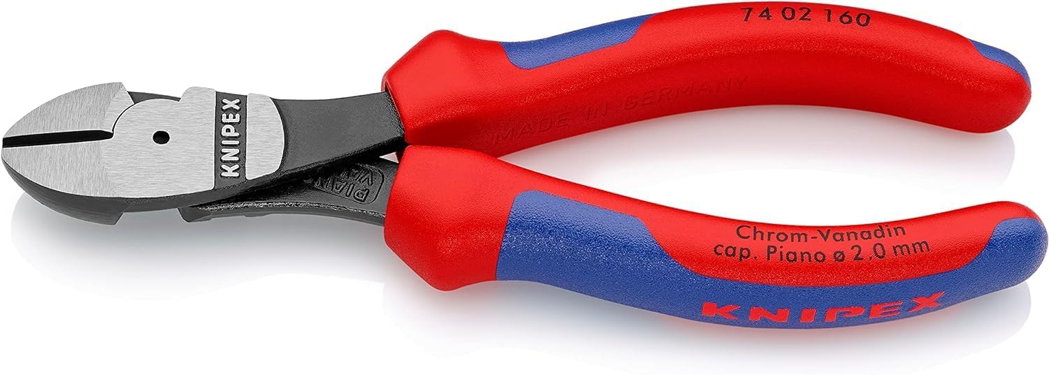 Detalle de クニペックス KNIPEX 7402-160(74 02 160 SB)強力型斜ニッパー 硬線・ピアノ線対応
