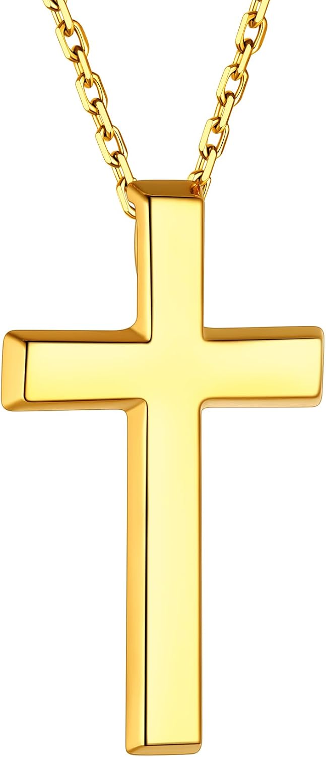 ChainsHouse Chaine Croix 55 cm Collier religieux