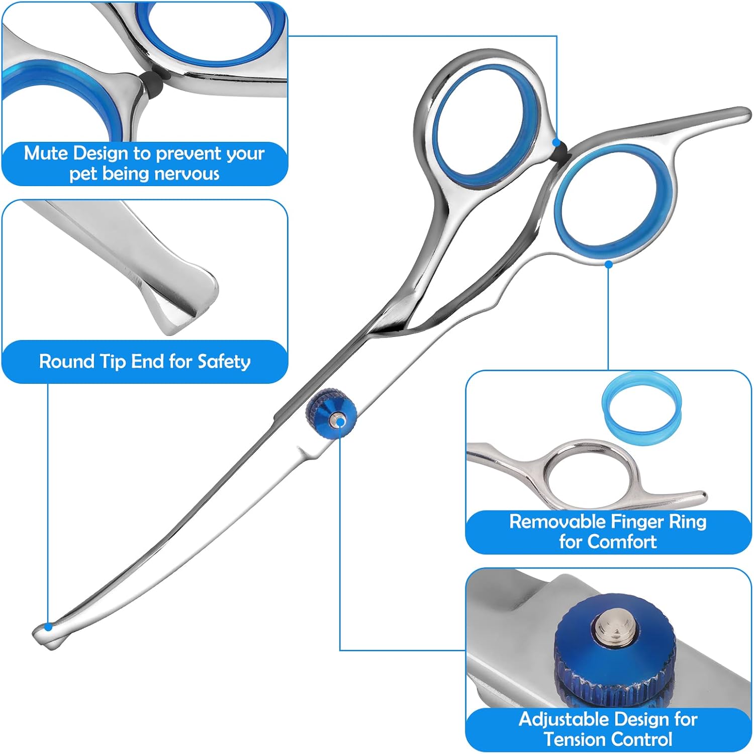 Thumbnail 5 de Bubuxy Pet Grooming Scissors set of 2 ✂