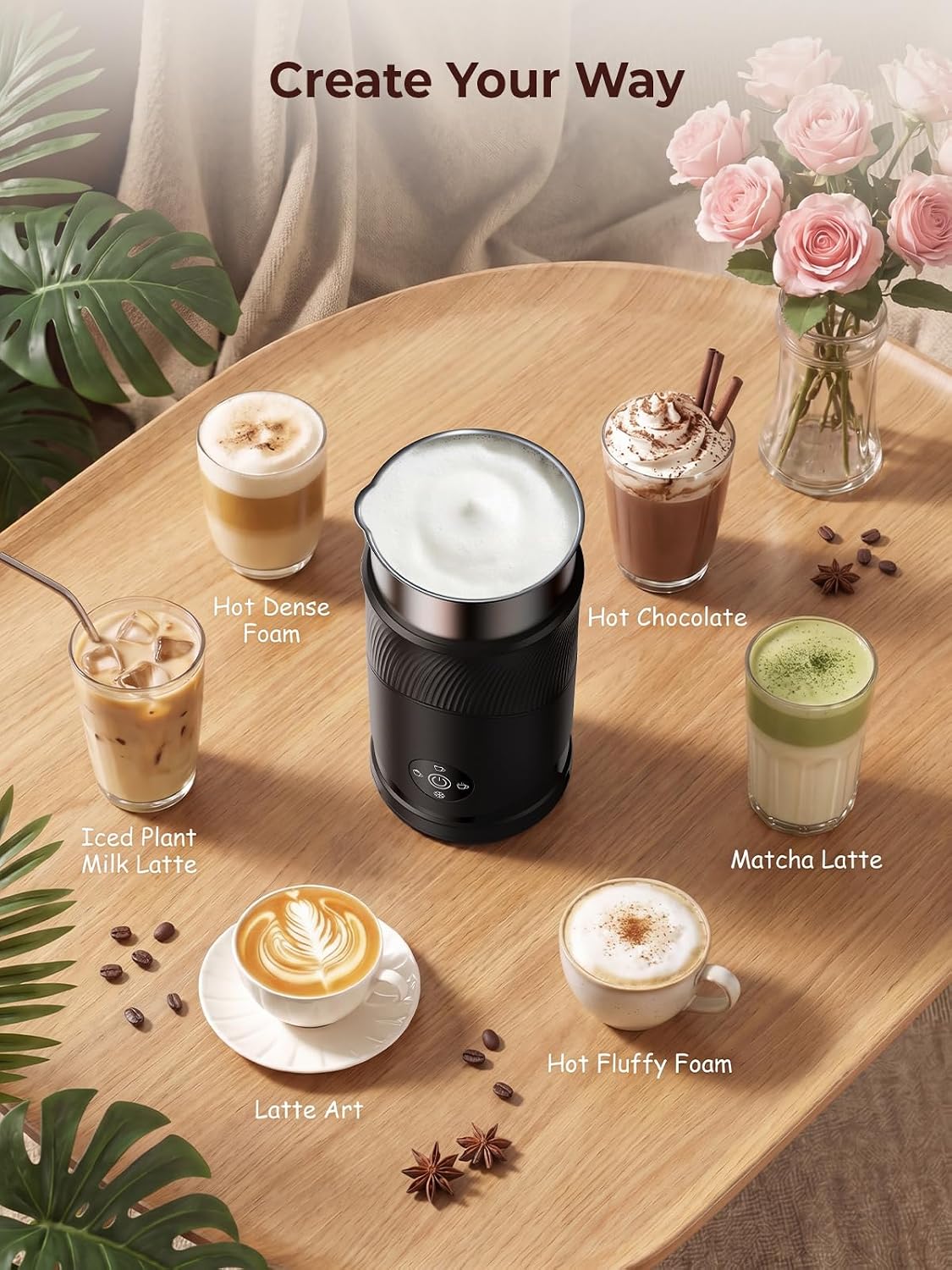 Detalle de Ecoflarix Milk Frother 350ml