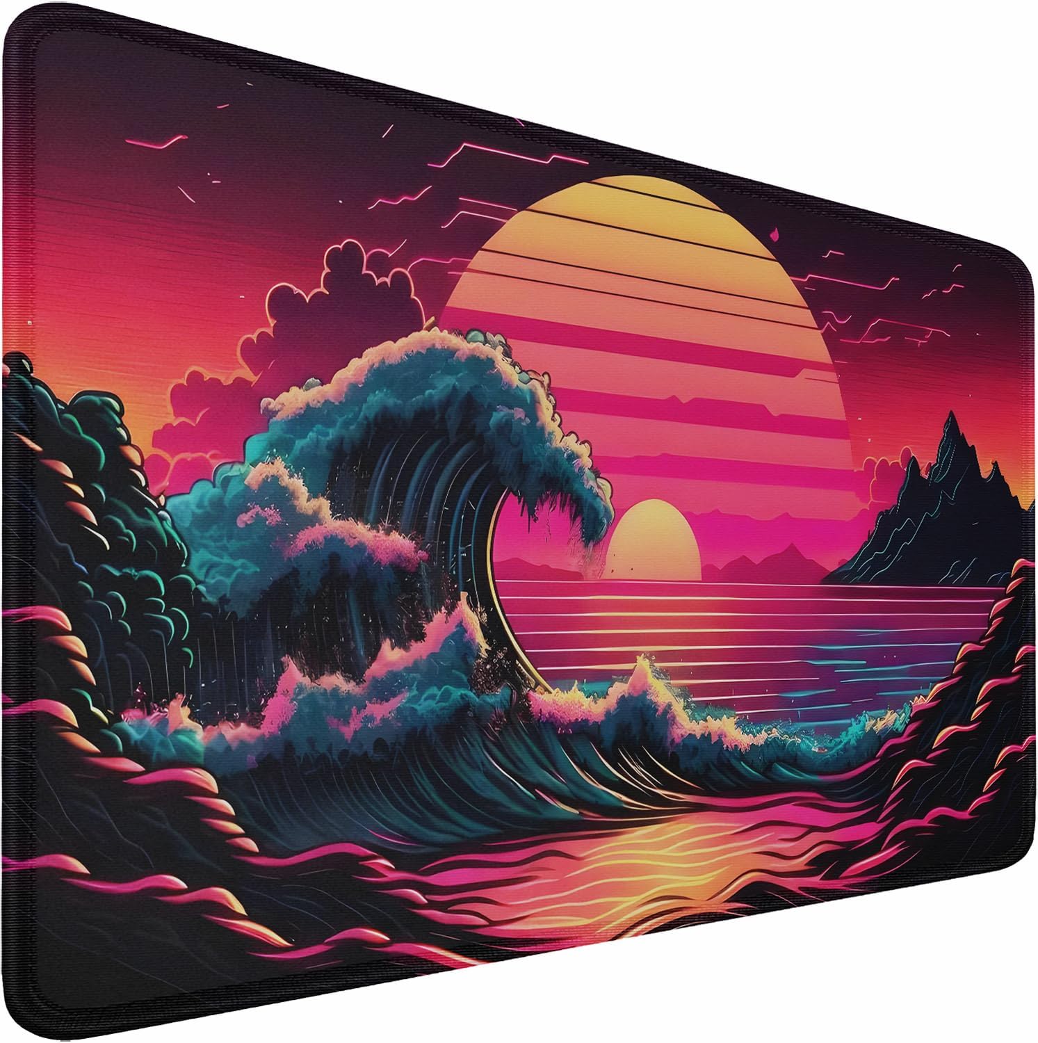Detalle de Naukay Large Extended Mouse Pad, 31.5 x 15.7-Inch, Water-Resistant