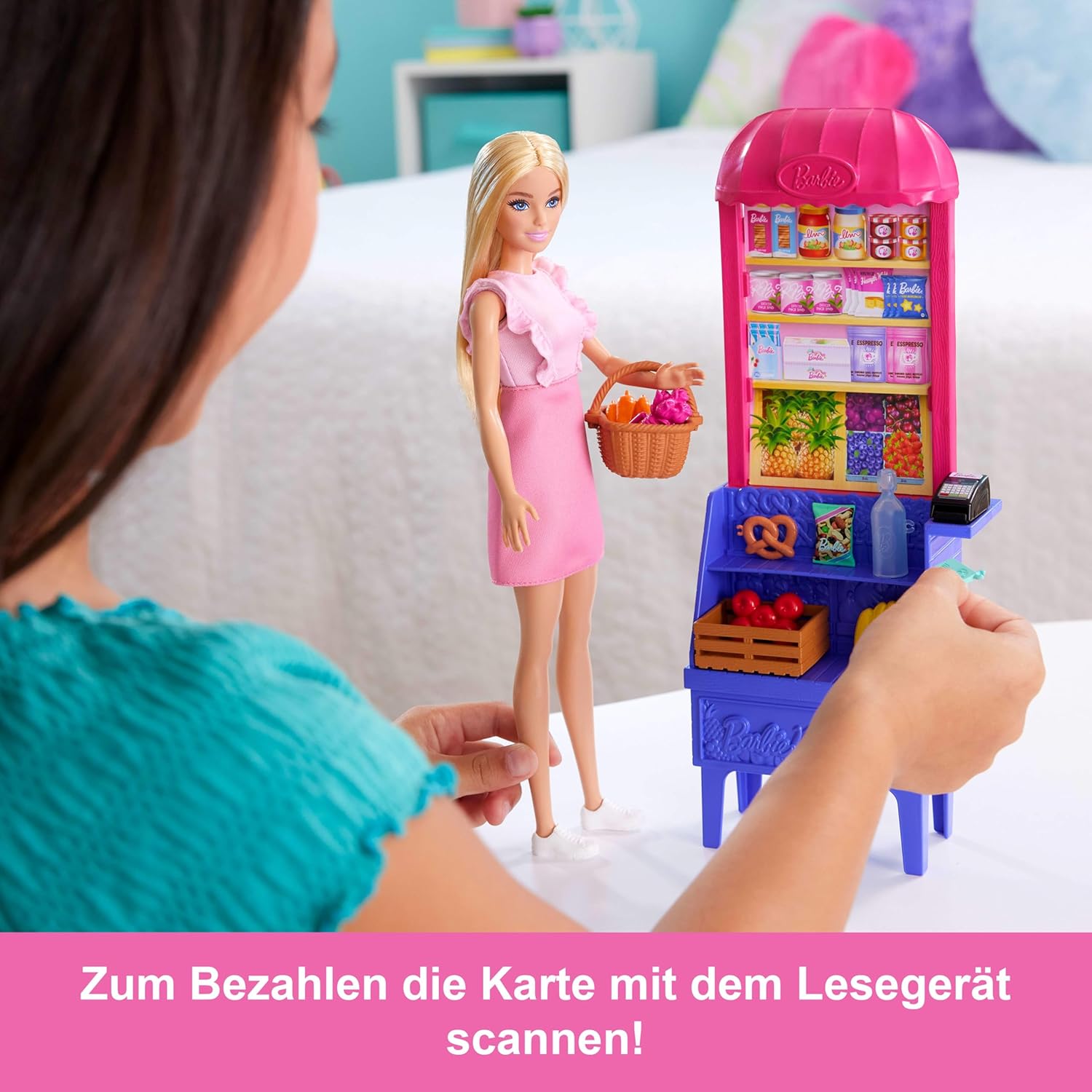 Thumbnail 2 de Barbie und Teresa Rezept für Freundschaft: Malibu auf dem Markt Spielset mit 11 Zubehörteilen
