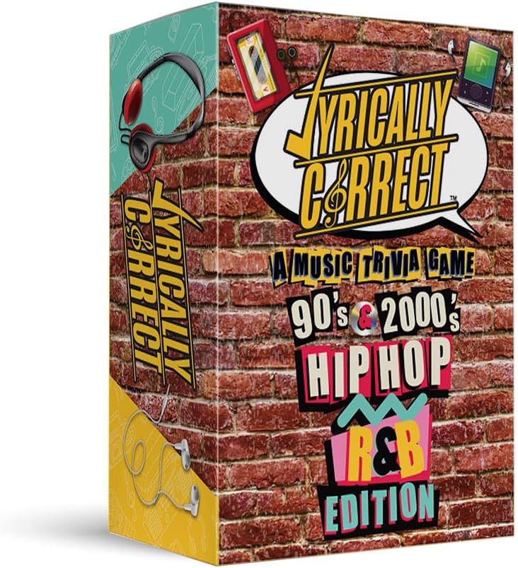 Detalle de Lyrically Correct 1990s–2000s Music Trivia Card Game 🎲