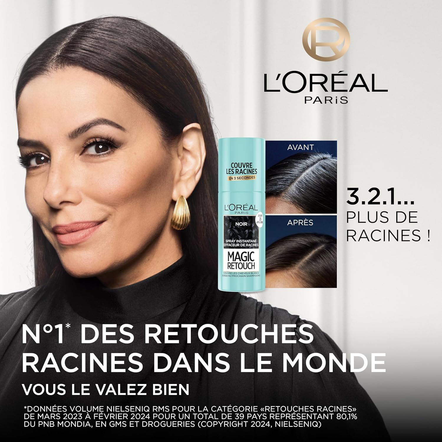 Thumbnail 1 de L’Oréal Paris Magic Retouch - Correcteur de racines et cheveux blancs, Châtain Clair, 75 ml